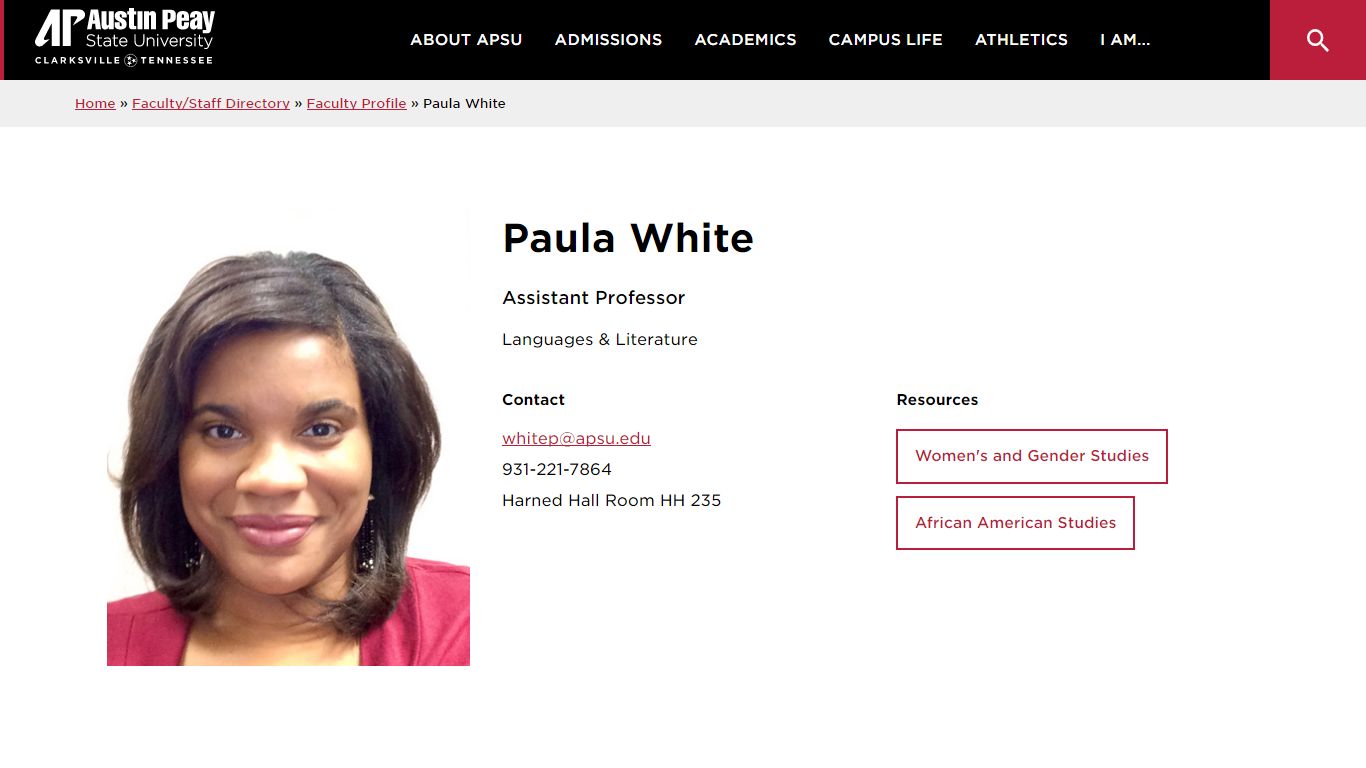 Paula White - Austin Peay State University